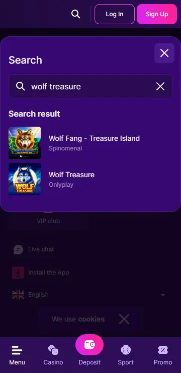 Search bar